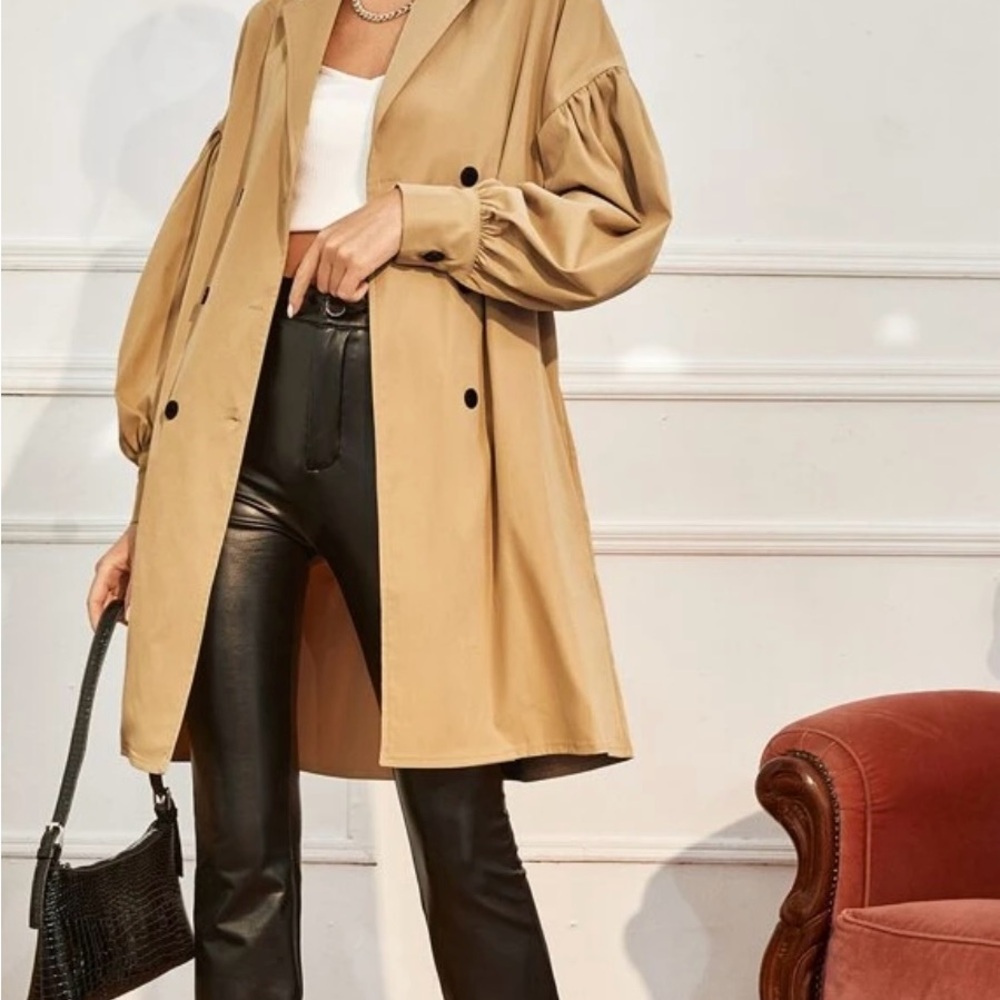 Chic Tan Trench Coat for Women